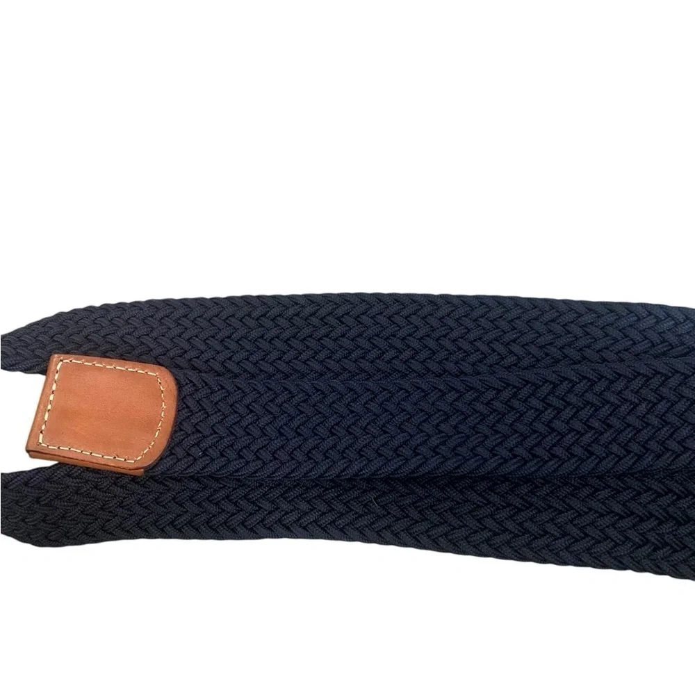 NWT Ariat Men’s Navy Blue One Rail Woven Belt Size M/L